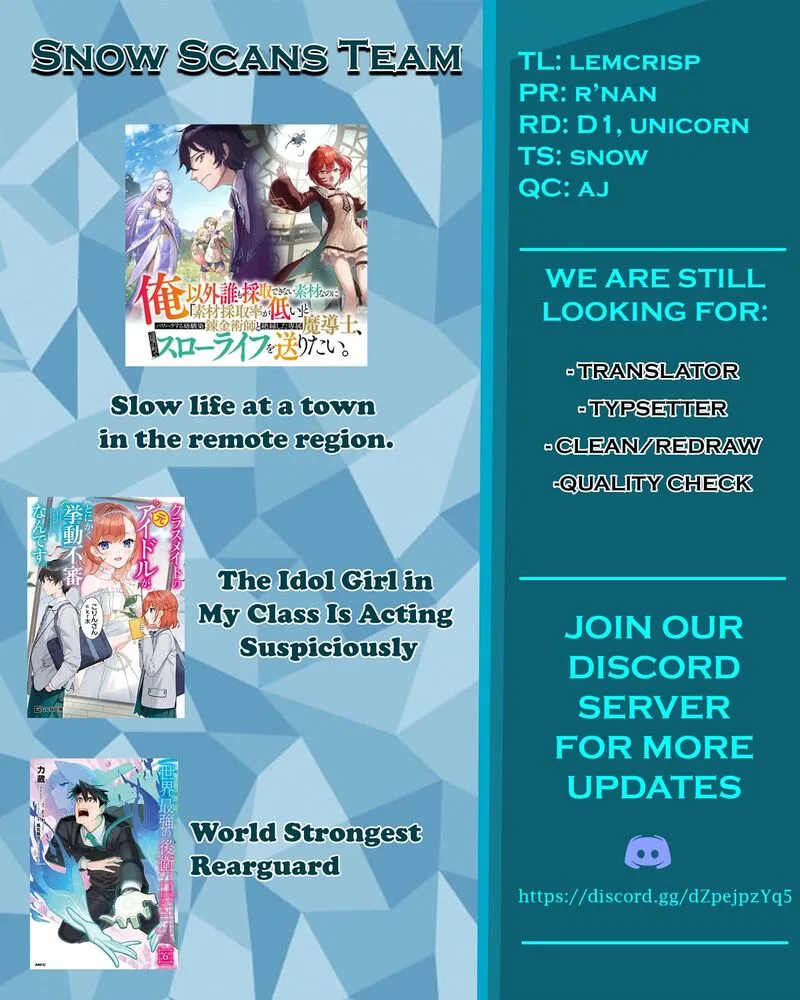 Ore Igai Dare mo Saishu Dekinai Sozai na no ni "Sozai Saishuritsu ga Hikui" to Pawahara suru Osananajimi Renkinjutsushi to Zetsuen shita Senzoku Madoushi, Henkyou no Machi de Slow Life wo Okuritai. Chapter 2 page 33
