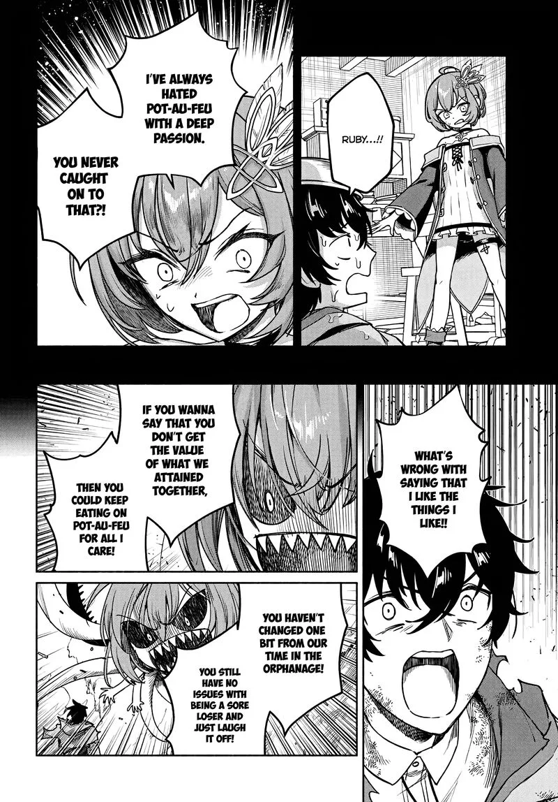 Ore Igai Dare mo Saishu Dekinai Sozai na no ni "Sozai Saishuritsu ga Hikui" to Pawahara suru Osananajimi Renkinjutsushi to Zetsuen shita Senzoku Madoushi, Henkyou no Machi de Slow Life wo Okuritai. Chapter 20 page 16