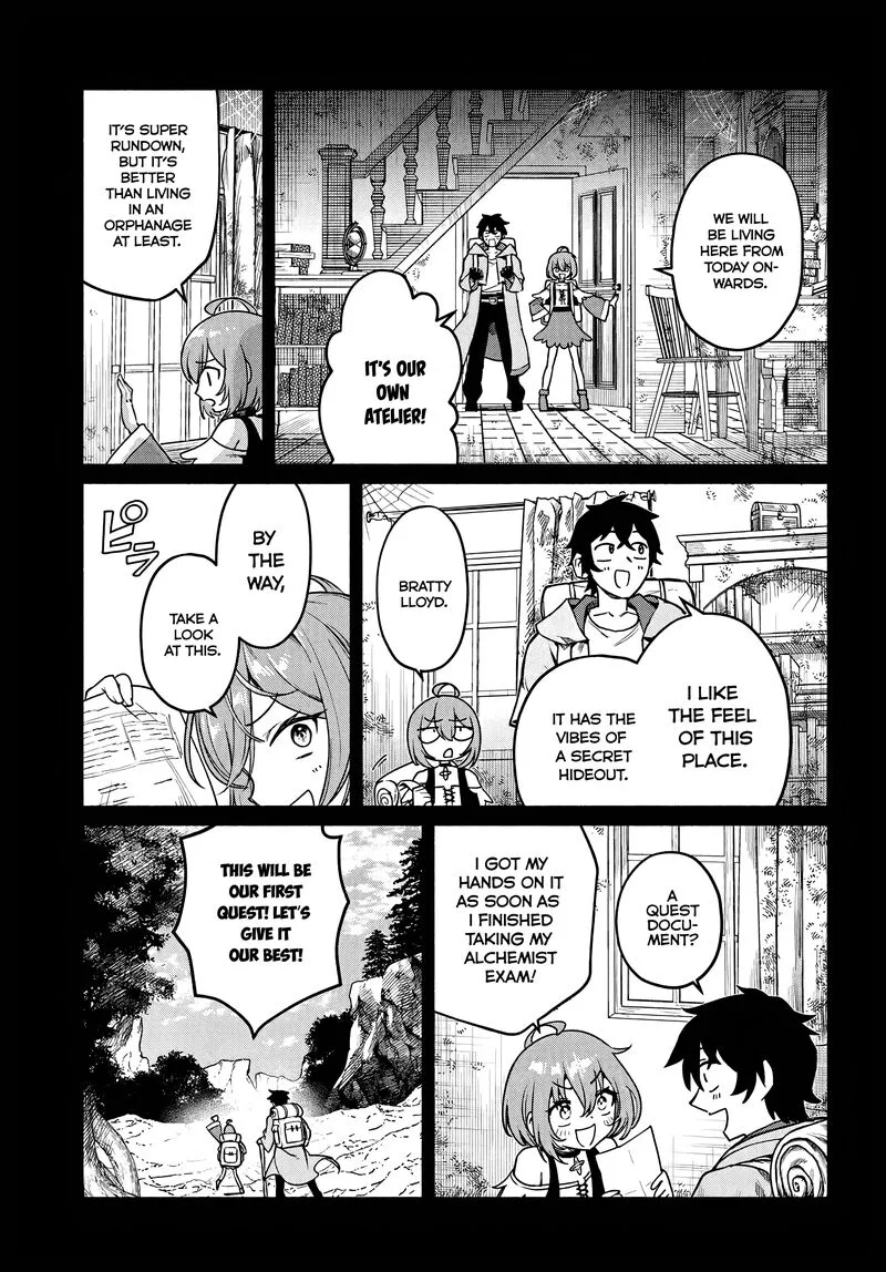 Ore Igai Dare mo Saishu Dekinai Sozai na no ni "Sozai Saishuritsu ga Hikui" to Pawahara suru Osananajimi Renkinjutsushi to Zetsuen shita Senzoku Madoushi, Henkyou no Machi de Slow Life wo Okuritai. Chapter 20 page 9
