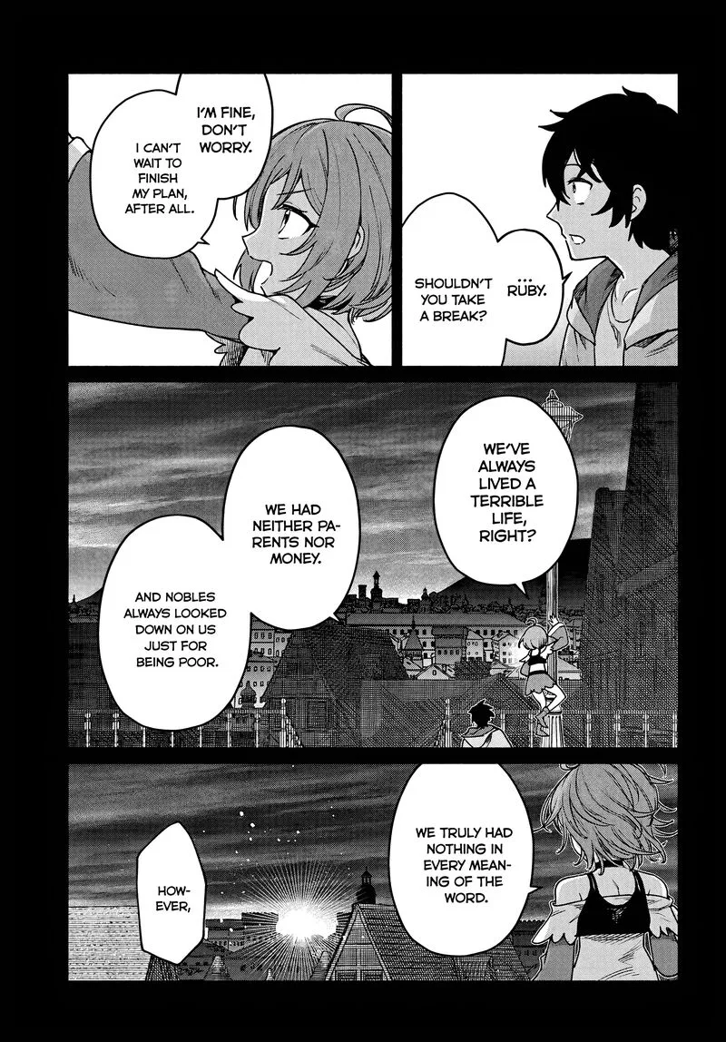 Ore Igai Dare mo Saishu Dekinai Sozai na no ni "Sozai Saishuritsu ga Hikui" to Pawahara suru Osananajimi Renkinjutsushi to Zetsuen shita Senzoku Madoushi, Henkyou no Machi de Slow Life wo Okuritai. Chapter 20 page 21