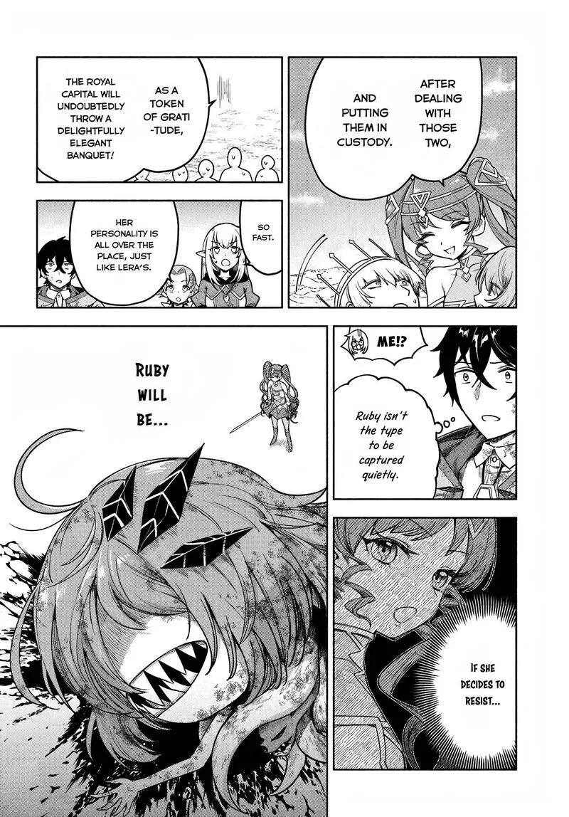 Ore Igai Dare mo Saishu Dekinai Sozai na no ni "Sozai Saishuritsu ga Hikui" to Pawahara suru Osananajimi Renkinjutsushi to Zetsuen shita Senzoku Madoushi, Henkyou no Machi de Slow Life wo Okuritai. Chapter 21 page 18