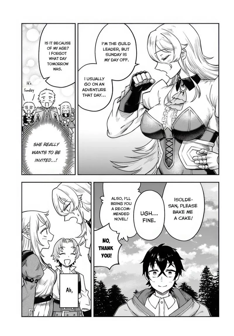 Ore Igai Dare mo Saishu Dekinai Sozai na no ni "Sozai Saishuritsu ga Hikui" to Pawahara suru Osananajimi Renkinjutsushi to Zetsuen shita Senzoku Madoushi, Henkyou no Machi de Slow Life wo Okuritai. Chapter 5 page 28
