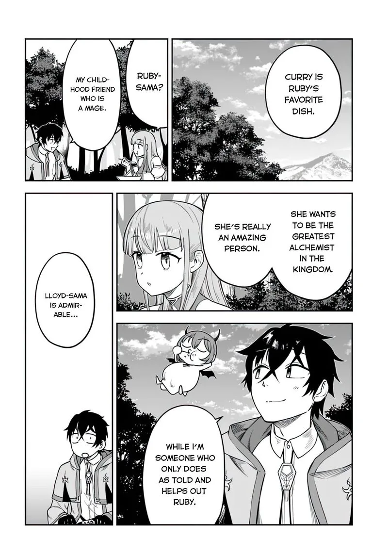 Ore Igai Dare mo Saishu Dekinai Sozai na no ni "Sozai Saishuritsu ga Hikui" to Pawahara suru Osananajimi Renkinjutsushi to Zetsuen shita Senzoku Madoushi, Henkyou no Machi de Slow Life wo Okuritai. Chapter 6 page 14