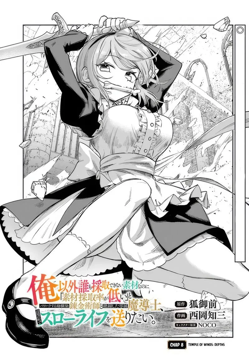 Ore Igai Dare mo Saishu Dekinai Sozai na no ni "Sozai Saishuritsu ga Hikui" to Pawahara suru Osananajimi Renkinjutsushi to Zetsuen shita Senzoku Madoushi, Henkyou no Machi de Slow Life wo Okuritai. Chapter 8 page 1
