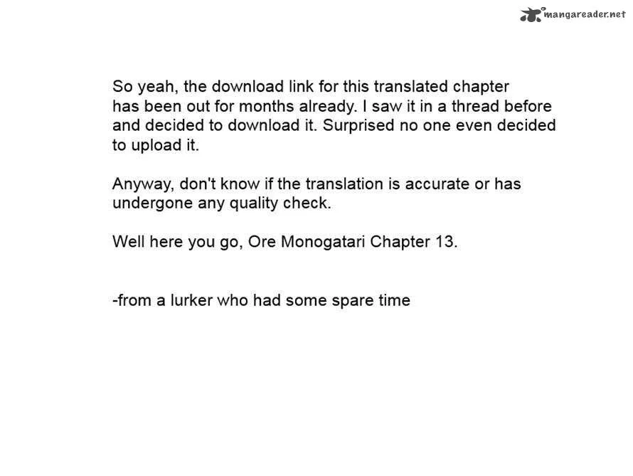 Ore Monogatari!! Chapter 13 page 45