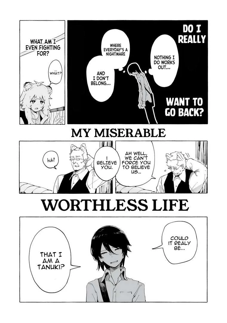Ore no Kasu Mitaina Jinsei wa Zenbu Tanuki no sei Chapter 1 page 35