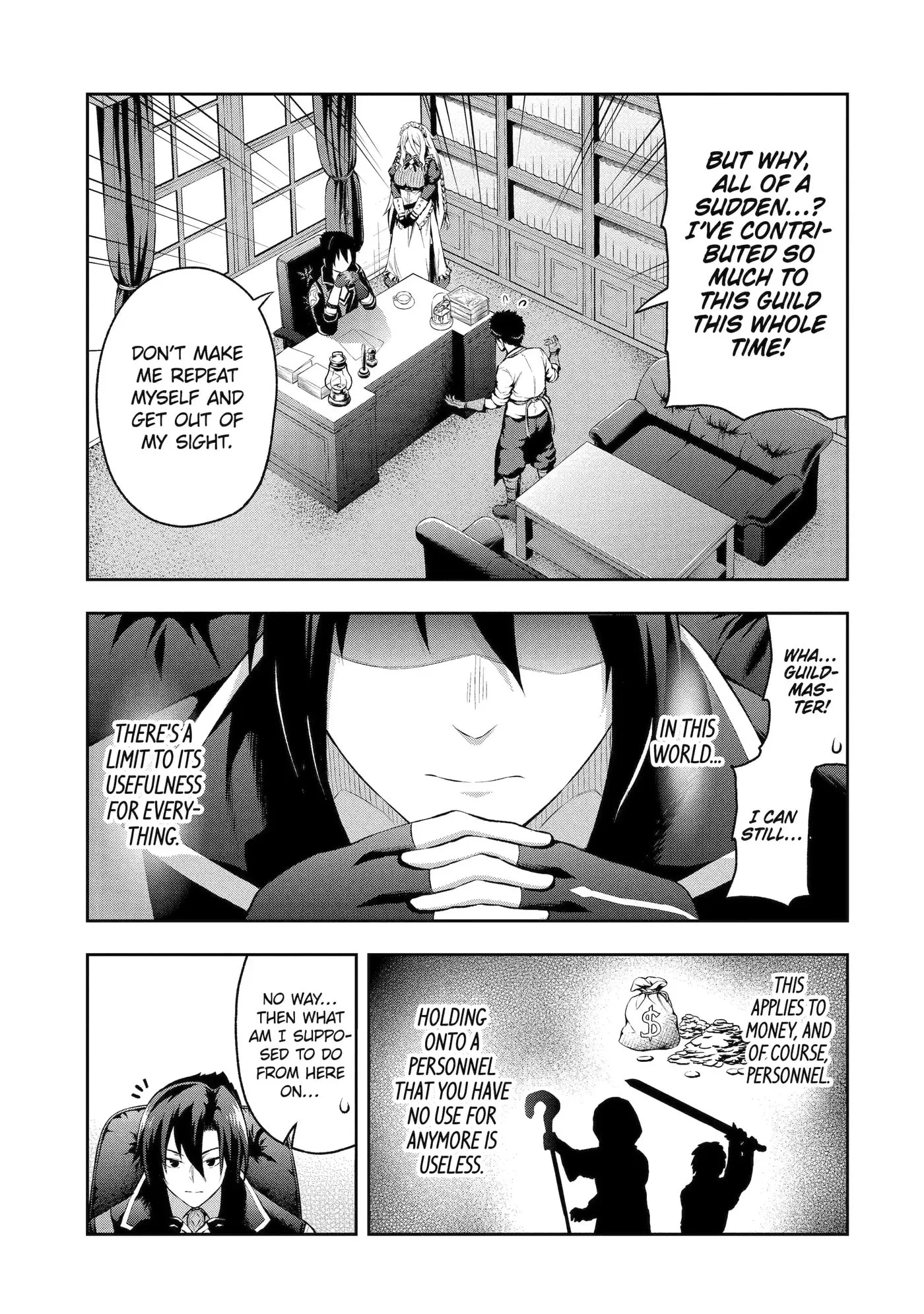 Ore wa Boukensha Guild no Akutoku Guild Master: Jinzai o Tekizaitekisho ni Tsuihou Shitara, Nazeka Mechakucha Kansha Saremashita Chapter 0.1 page 9