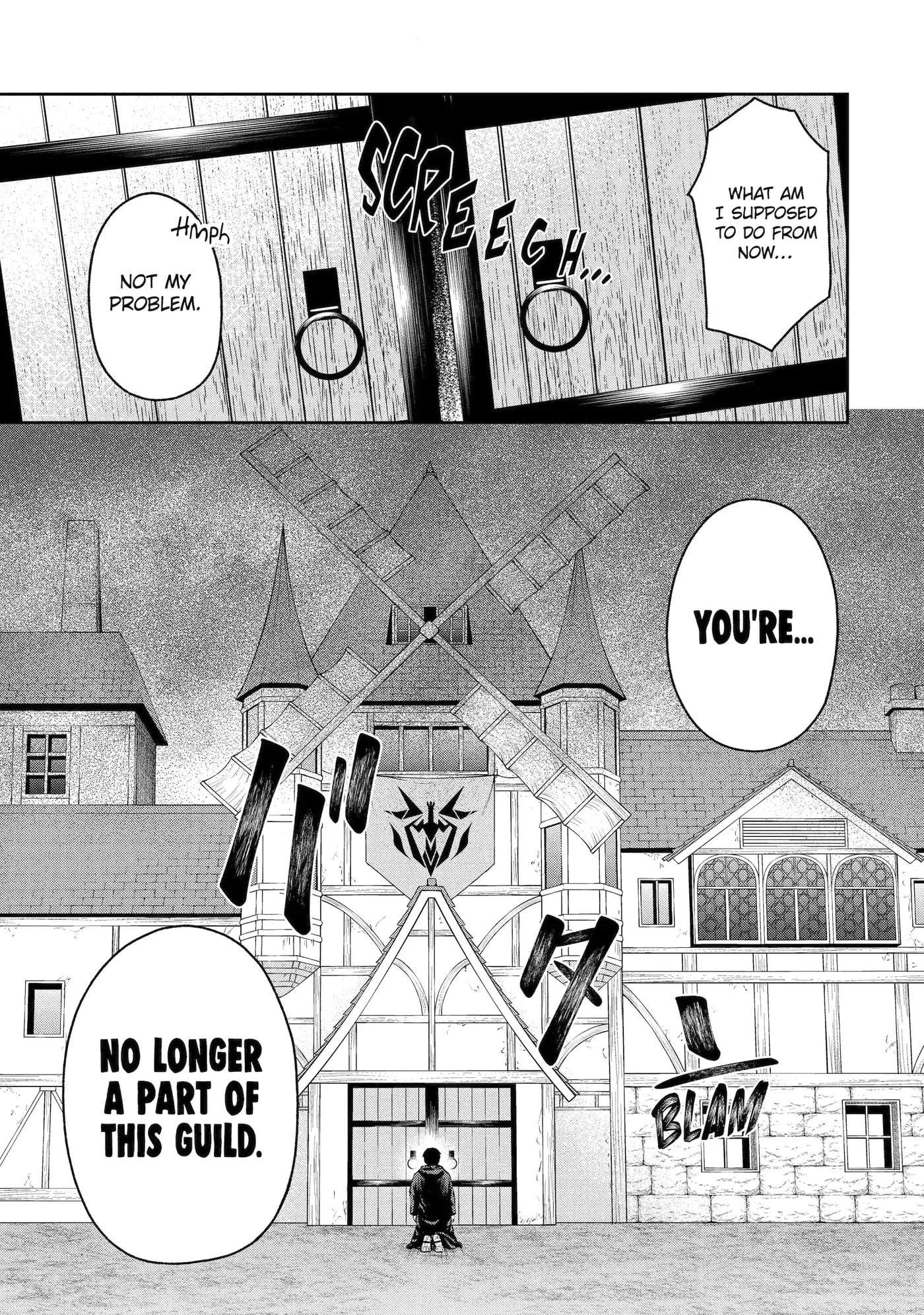 Ore wa Boukensha Guild no Akutoku Guild Master: Jinzai o Tekizaitekisho ni Tsuihou Shitara, Nazeka Mechakucha Kansha Saremashita Chapter 0.1 page 3