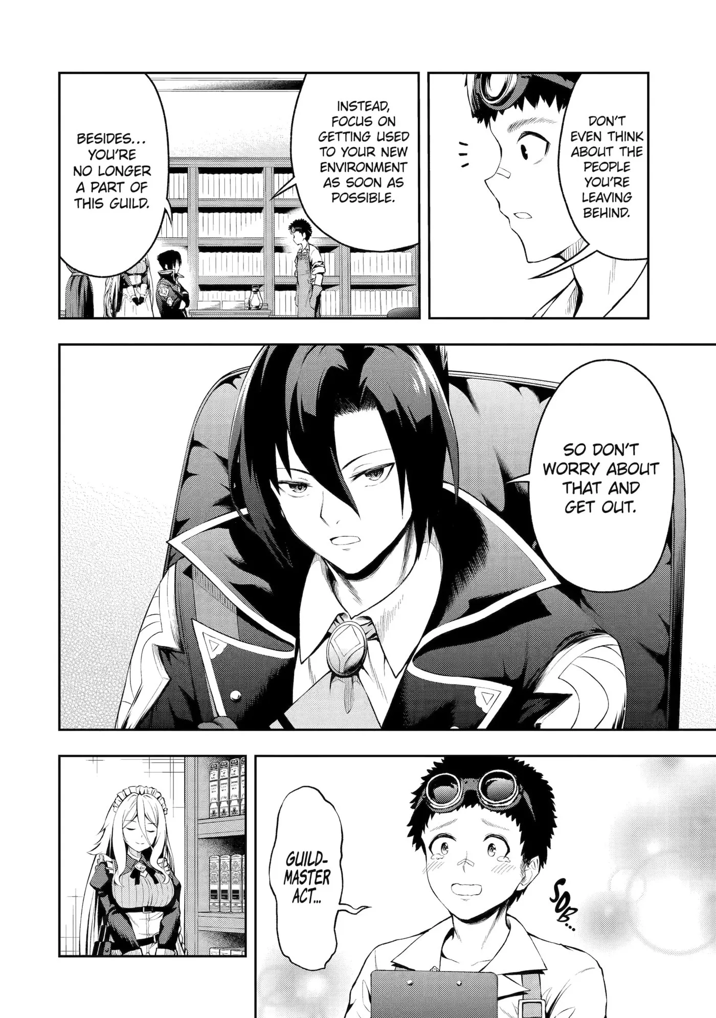 Ore wa Boukensha Guild no Akutoku Guild Master: Jinzai o Tekizaitekisho ni Tsuihou Shitara, Nazeka Mechakucha Kansha Saremashita Chapter 0 page 13