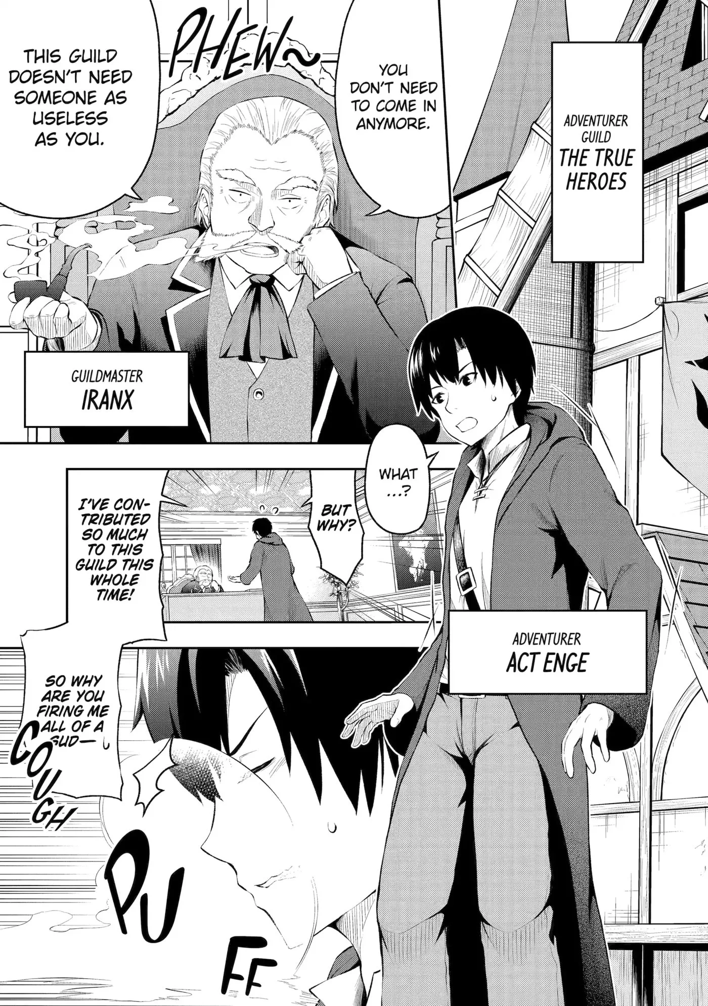 Ore wa Boukensha Guild no Akutoku Guild Master: Jinzai o Tekizaitekisho ni Tsuihou Shitara, Nazeka Mechakucha Kansha Saremashita Chapter 0 page 1