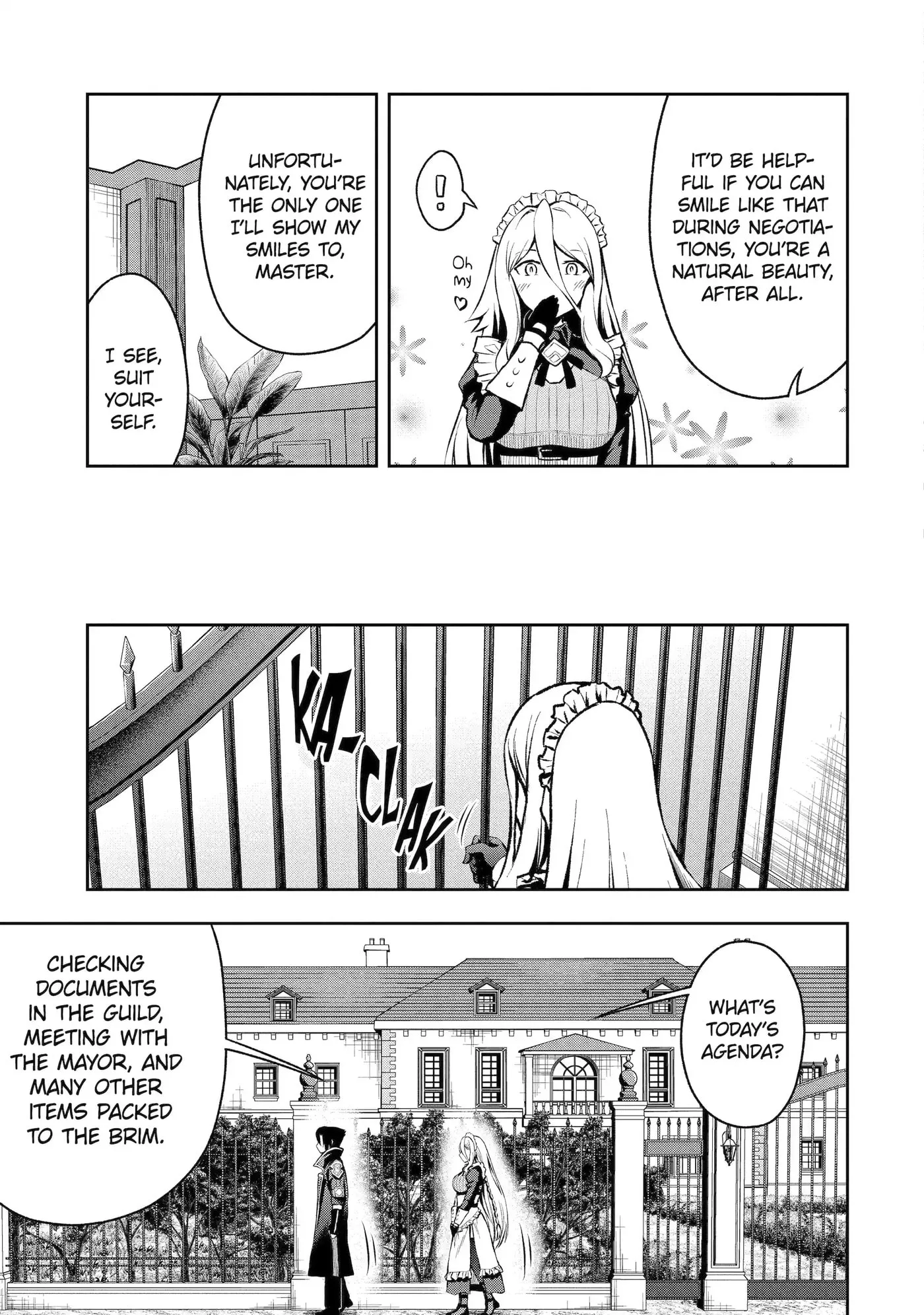 Ore wa Boukensha Guild no Akutoku Guild Master: Jinzai o Tekizaitekisho ni Tsuihou Shitara, Nazeka Mechakucha Kansha Saremashita Chapter 1.2 page 5