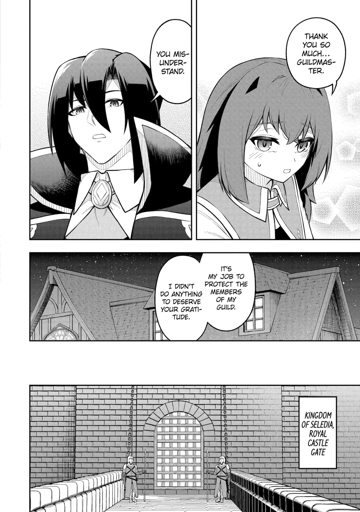 Ore wa Boukensha Guild no Akutoku Guild Master: Jinzai o Tekizaitekisho ni Tsuihou Shitara, Nazeka Mechakucha Kansha Saremashita Chapter 10.2 page 9