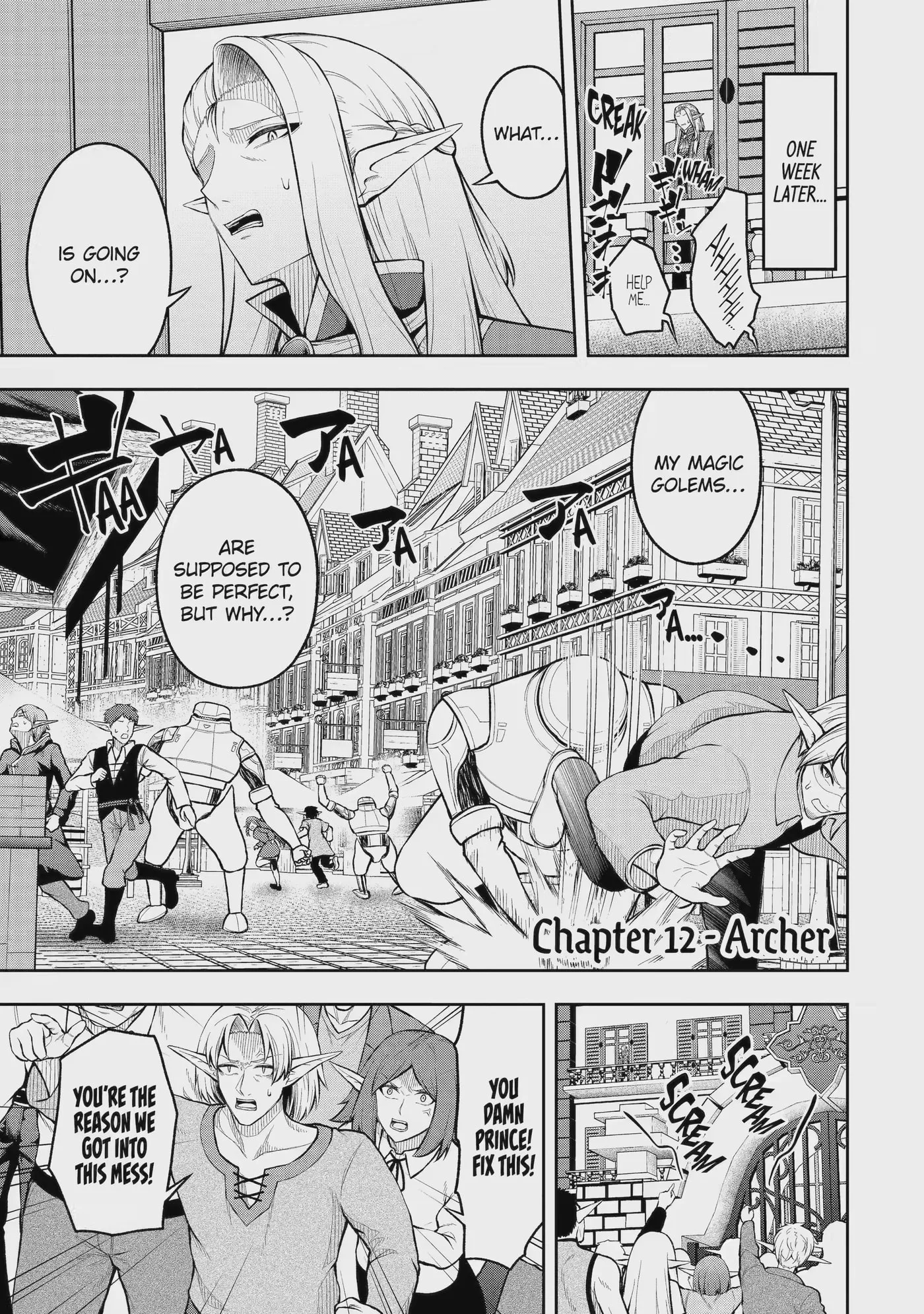 Ore wa Boukensha Guild no Akutoku Guild Master: Jinzai o Tekizaitekisho ni Tsuihou Shitara, Nazeka Mechakucha Kansha Saremashita Chapter 12.1 page 1