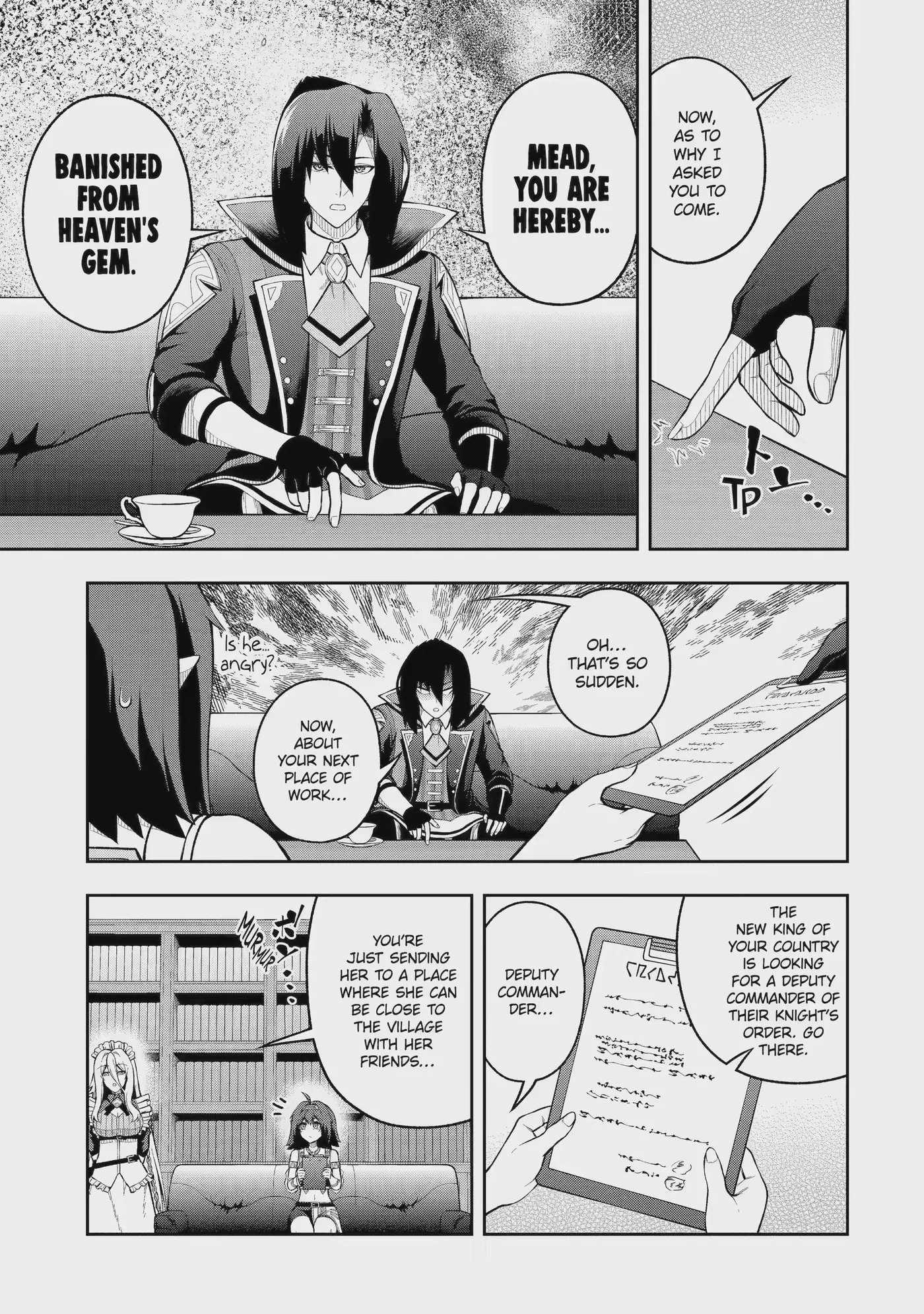 Ore wa Boukensha Guild no Akutoku Guild Master: Jinzai o Tekizaitekisho ni Tsuihou Shitara, Nazeka Mechakucha Kansha Saremashita Chapter 12.3 page 3