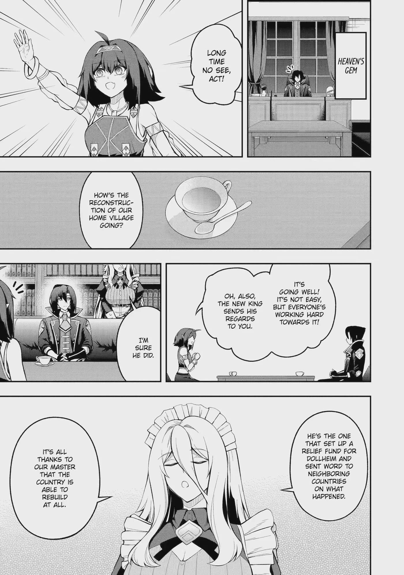 Ore wa Boukensha Guild no Akutoku Guild Master: Jinzai o Tekizaitekisho ni Tsuihou Shitara, Nazeka Mechakucha Kansha Saremashita Chapter 12.3 page 1