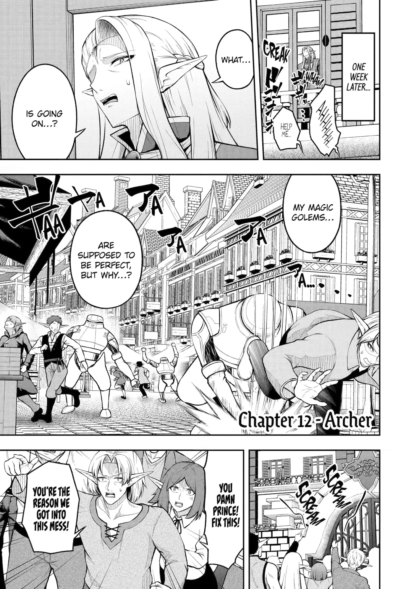 Ore wa Boukensha Guild no Akutoku Guild Master: Jinzai o Tekizaitekisho ni Tsuihou Shitara, Nazeka Mechakucha Kansha Saremashita Chapter 12 page 1