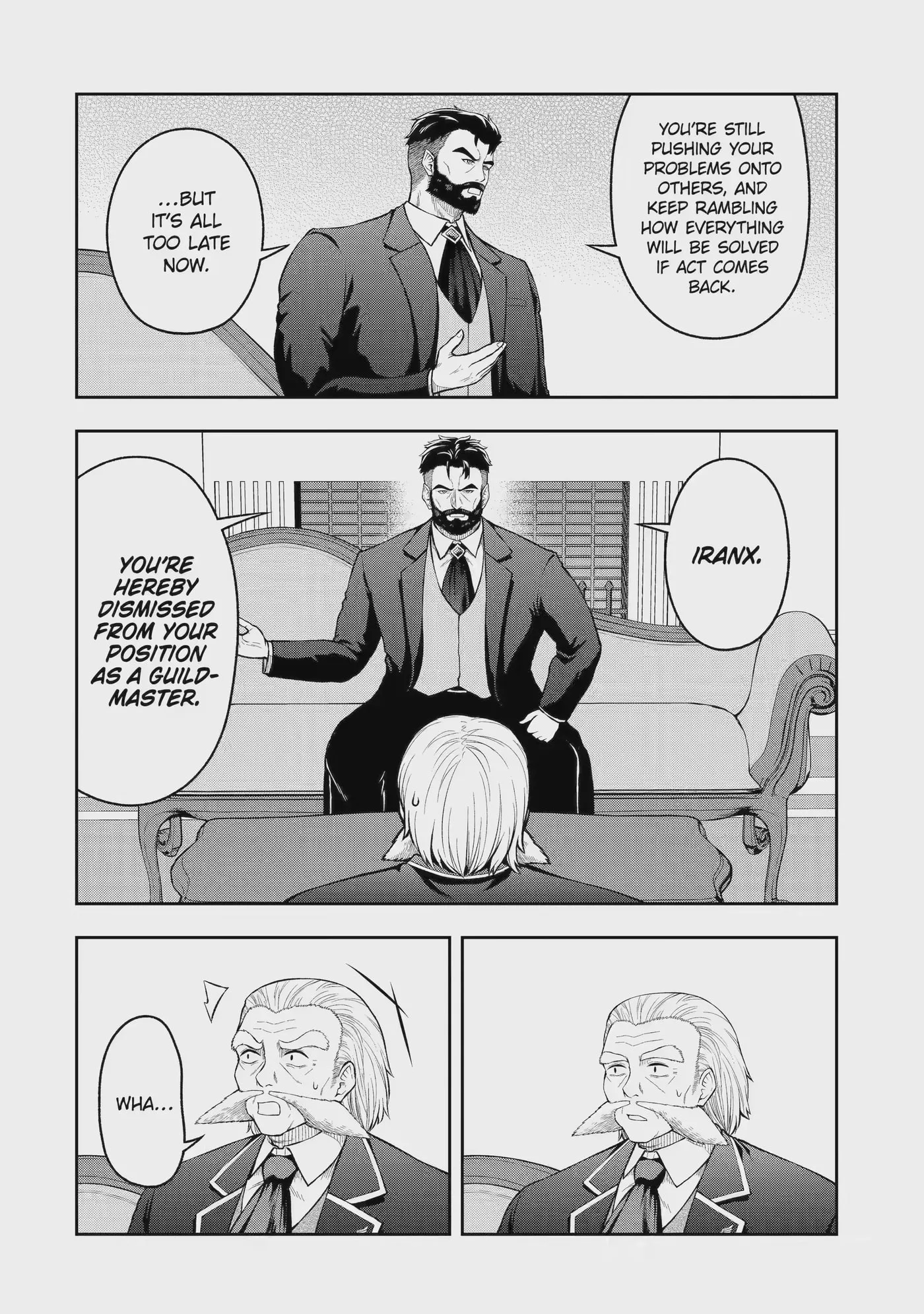 Ore wa Boukensha Guild no Akutoku Guild Master: Jinzai o Tekizaitekisho ni Tsuihou Shitara, Nazeka Mechakucha Kansha Saremashita Chapter 13.1 page 4