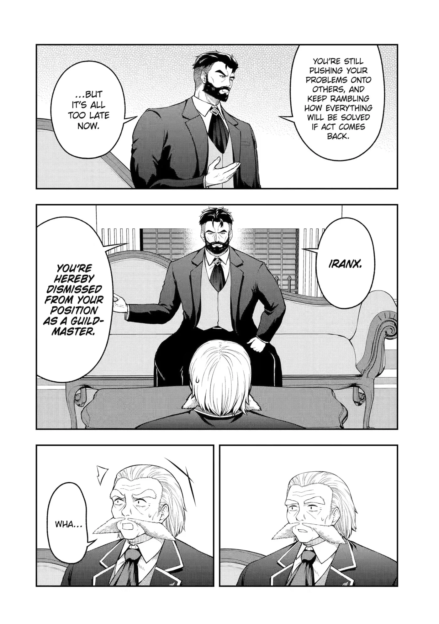 Ore wa Boukensha Guild no Akutoku Guild Master: Jinzai o Tekizaitekisho ni Tsuihou Shitara, Nazeka Mechakucha Kansha Saremashita Chapter 13 page 4
