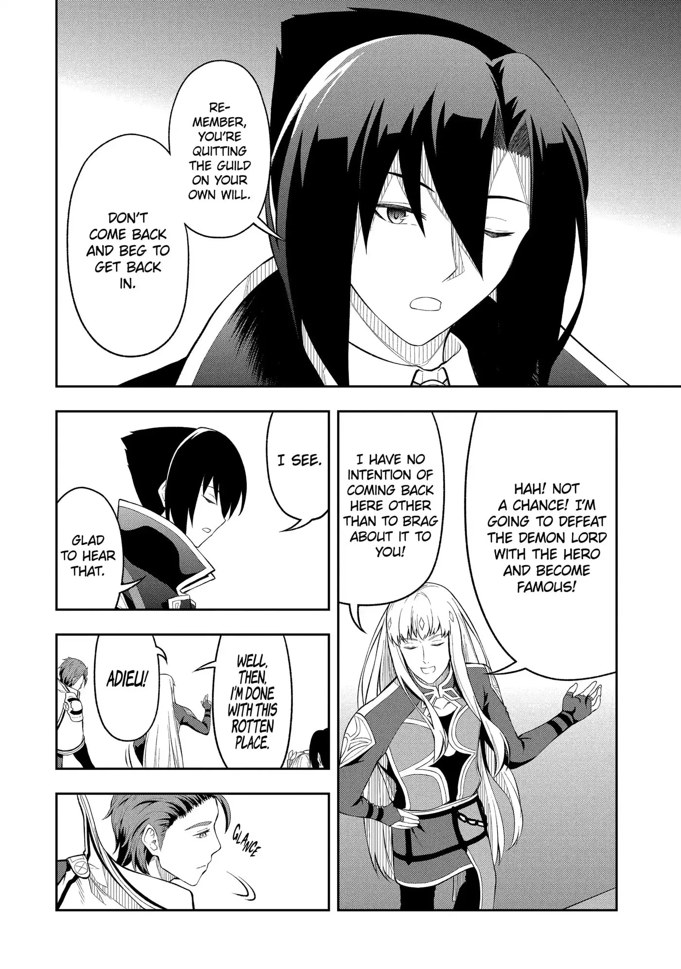 Ore wa Boukensha Guild no Akutoku Guild Master: Jinzai o Tekizaitekisho ni Tsuihou Shitara, Nazeka Mechakucha Kansha Saremashita Chapter 4.1 page 10