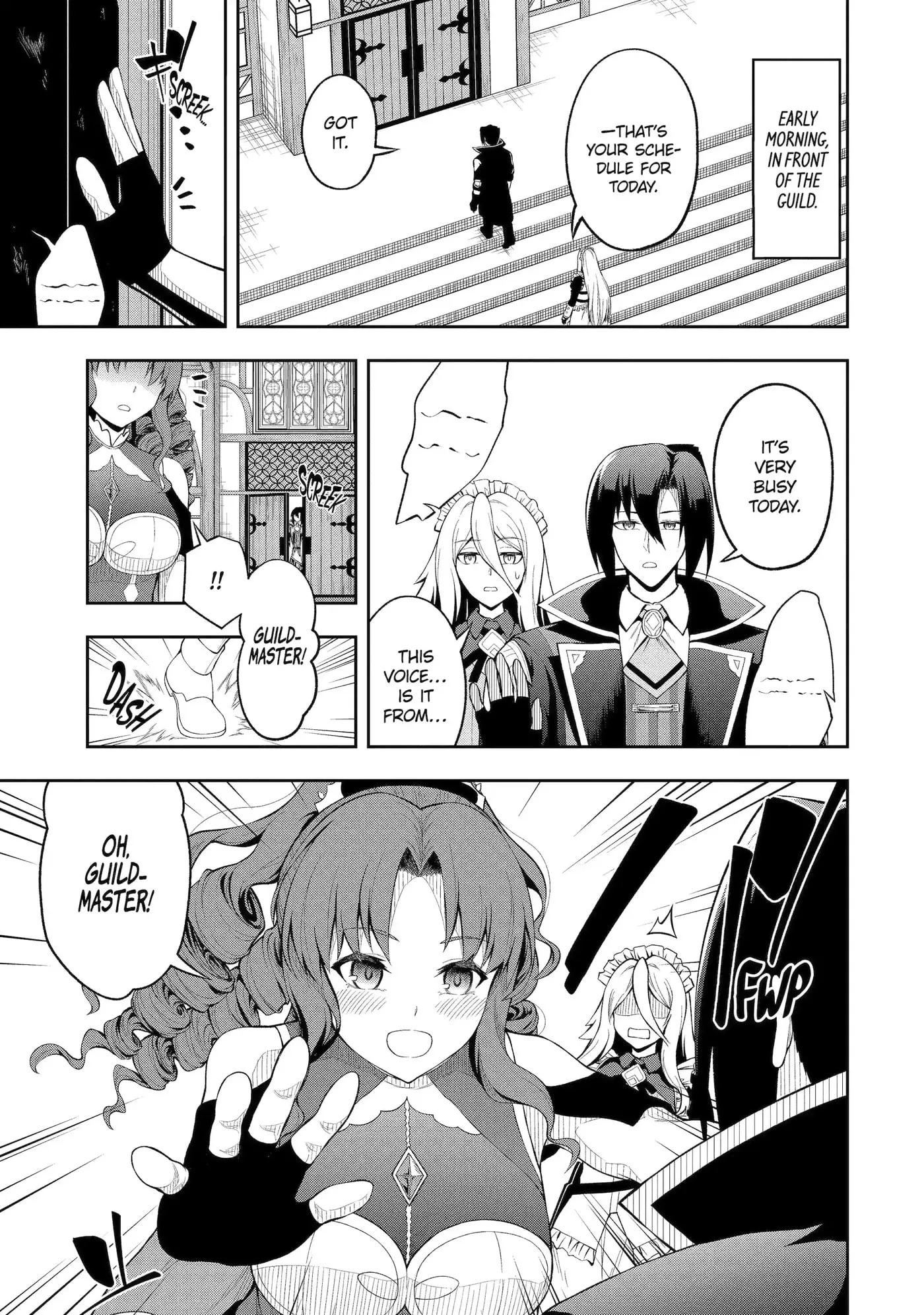 Ore wa Boukensha Guild no Akutoku Guild Master: Jinzai o Tekizaitekisho ni Tsuihou Shitara, Nazeka Mechakucha Kansha Saremashita Chapter 5.1 page 3