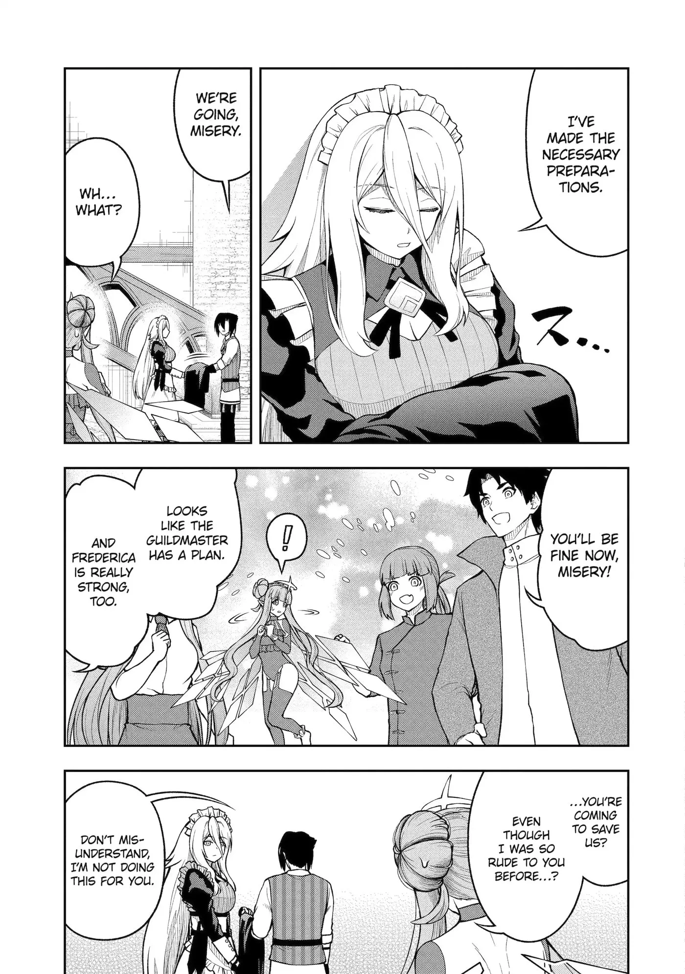 Ore wa Boukensha Guild no Akutoku Guild Master: Jinzai o Tekizaitekisho ni Tsuihou Shitara, Nazeka Mechakucha Kansha Saremashita Chapter 5.3 page 6