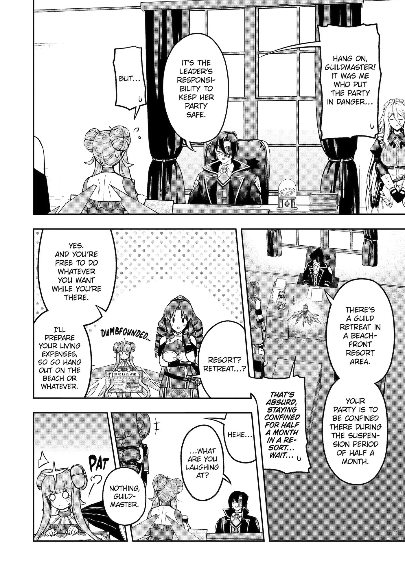 Ore wa Boukensha Guild no Akutoku Guild Master: Jinzai o Tekizaitekisho ni Tsuihou Shitara, Nazeka Mechakucha Kansha Saremashita Chapter 5.6 page 1