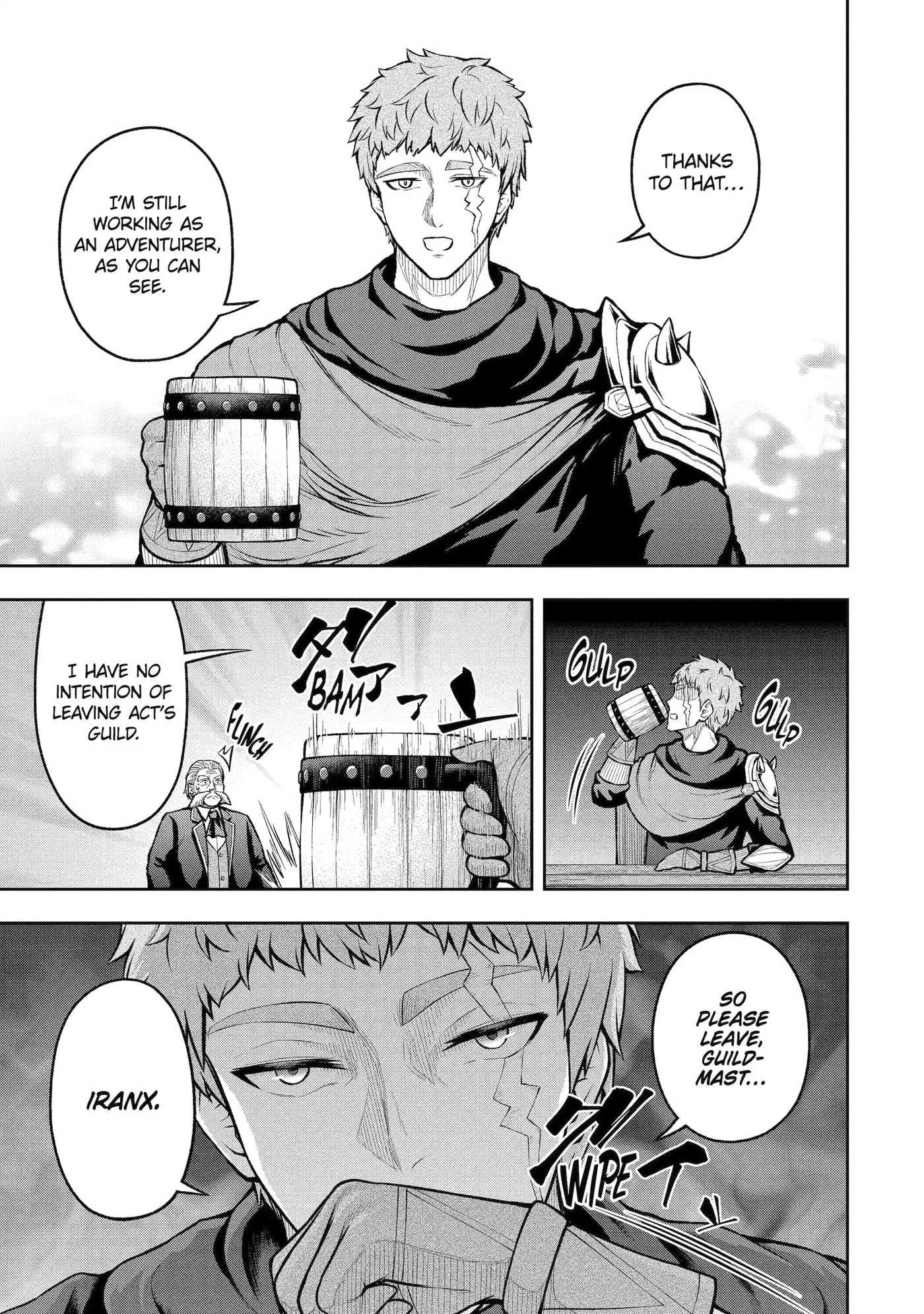 Ore wa Boukensha Guild no Akutoku Guild Master: Jinzai o Tekizaitekisho ni Tsuihou Shitara, Nazeka Mechakucha Kansha Saremashita Chapter 5.9 page 1