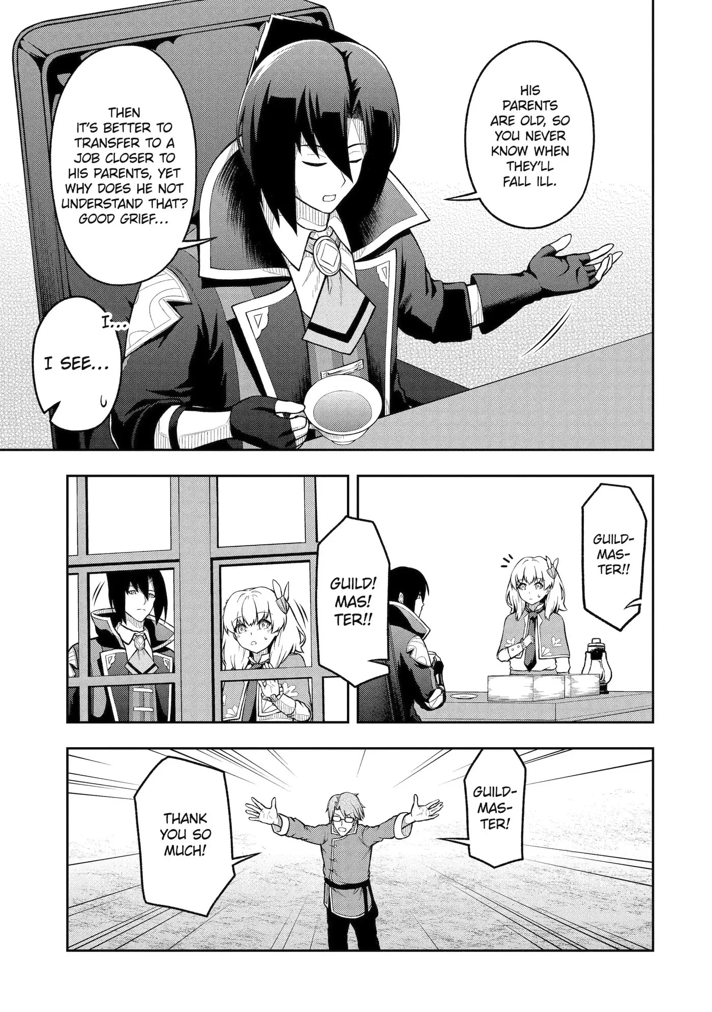 Ore wa Boukensha Guild no Akutoku Guild Master: Jinzai o Tekizaitekisho ni Tsuihou Shitara, Nazeka Mechakucha Kansha Saremashita Chapter 6.1 page 7