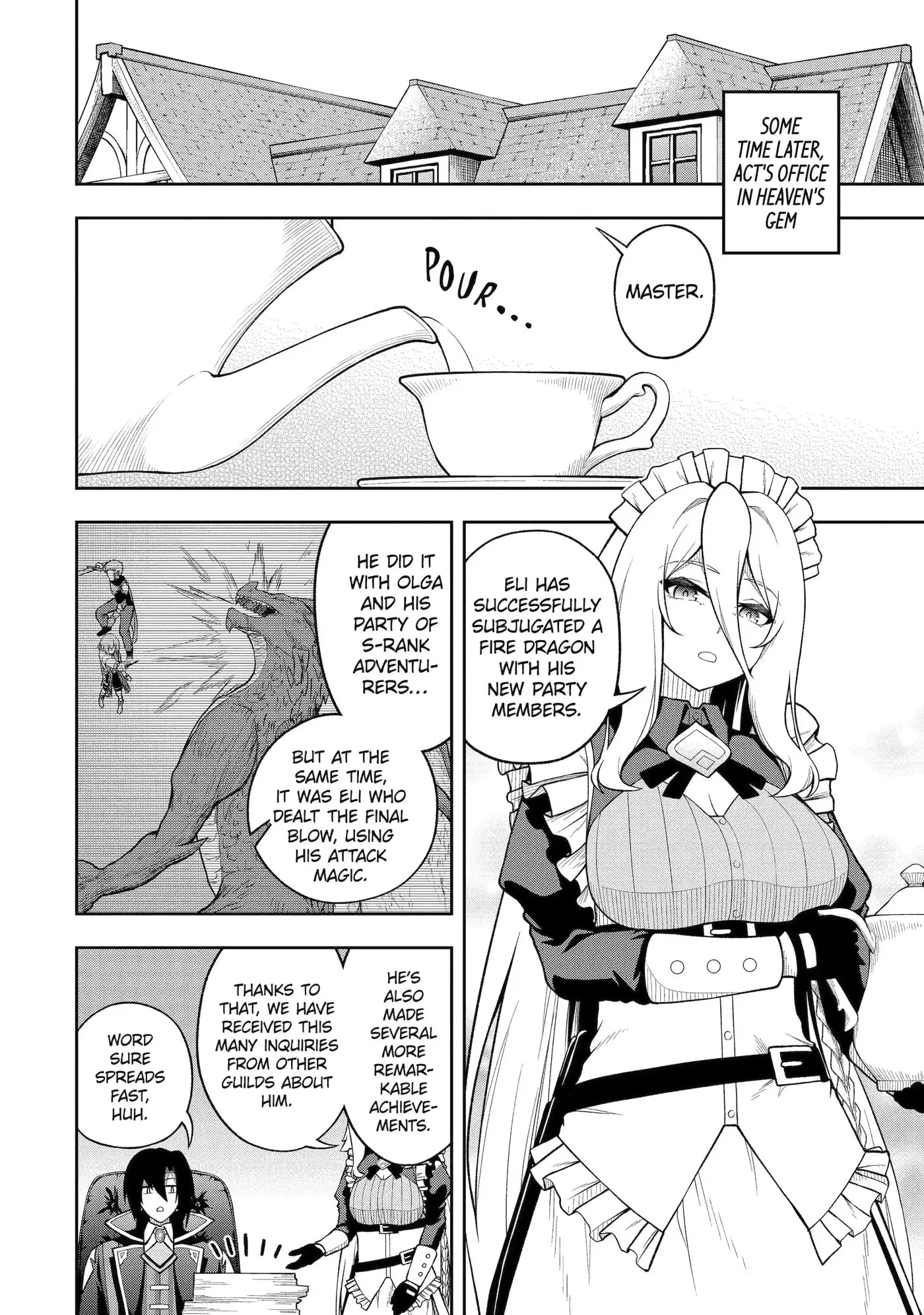 Ore wa Boukensha Guild no Akutoku Guild Master: Jinzai o Tekizaitekisho ni Tsuihou Shitara, Nazeka Mechakucha Kansha Saremashita Chapter 8.2 page 1