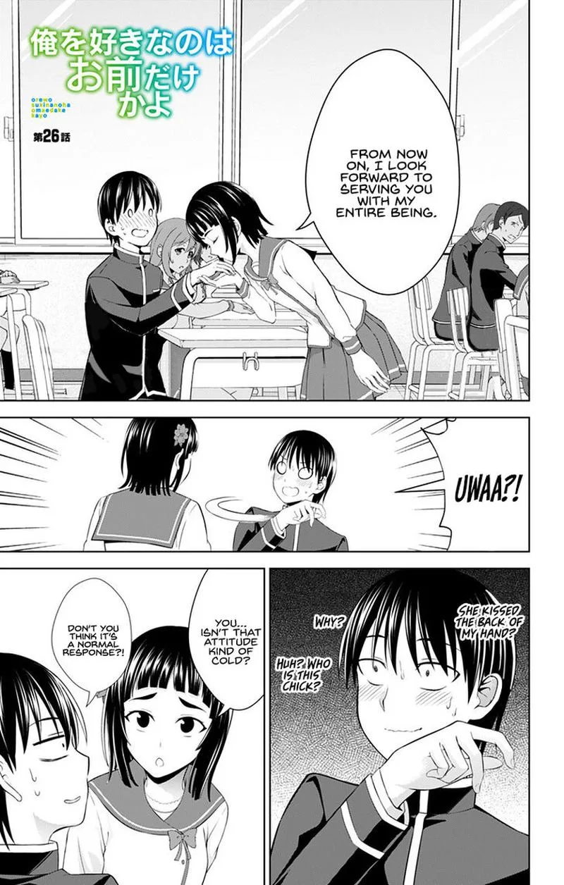 Ore wo Suki Nano wa Omae Dake ka yo Chapter 26 page 1