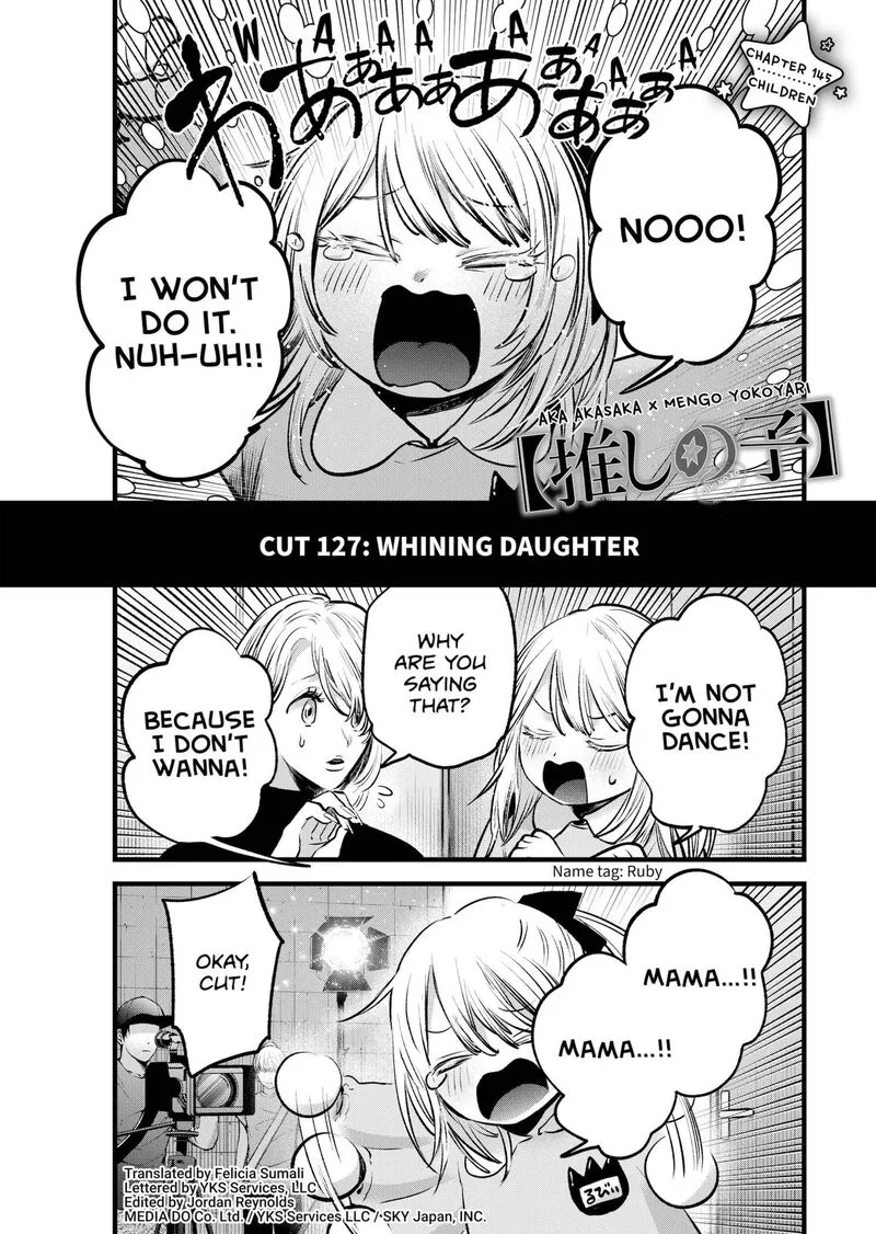 Oshi no Ko Chapter 145 page 1