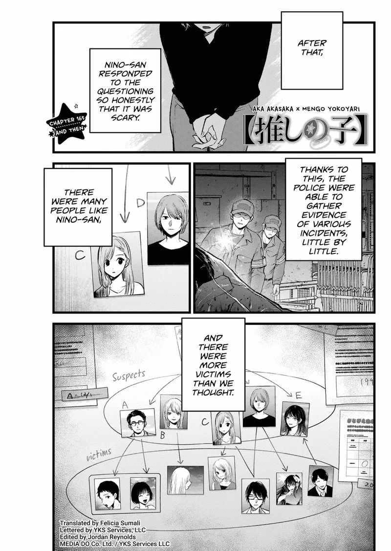 Oshi no Ko Chapter 165 page 1
