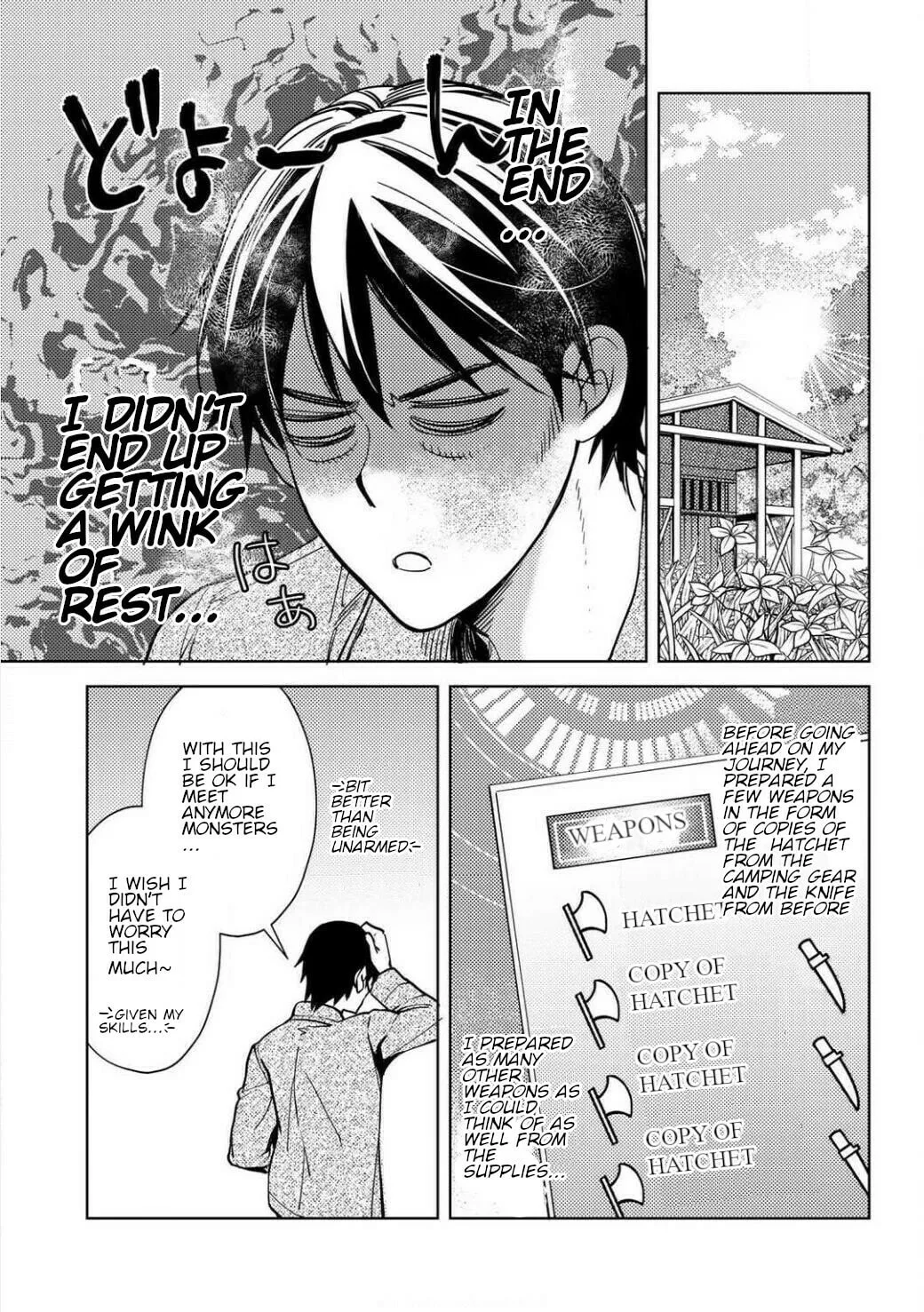 Ossan no Remake Bouken Nikki - Auto Camp Kara Hajimaru Isekai Mankitsu Life Chapter 2.2 page 3