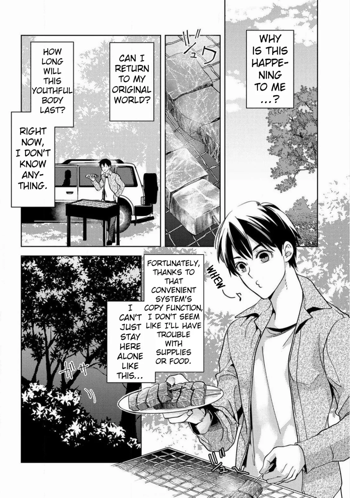 Ossan no Remake Bouken Nikki - Auto Camp Kara Hajimaru Isekai Mankitsu Life Chapter 2 page 4