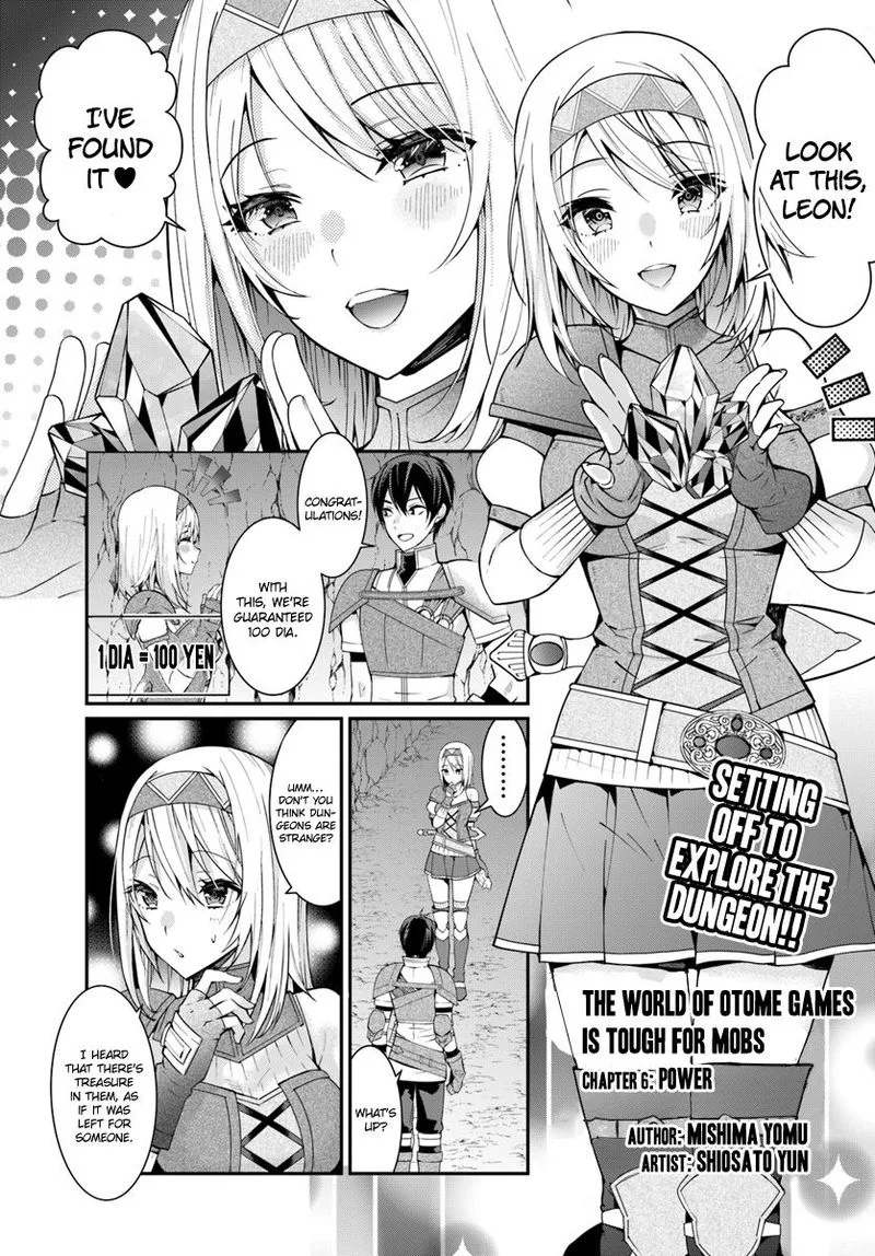 Otomege Sekai wa Mob ni Kibishii Sekai desu Chapter 6 page 1