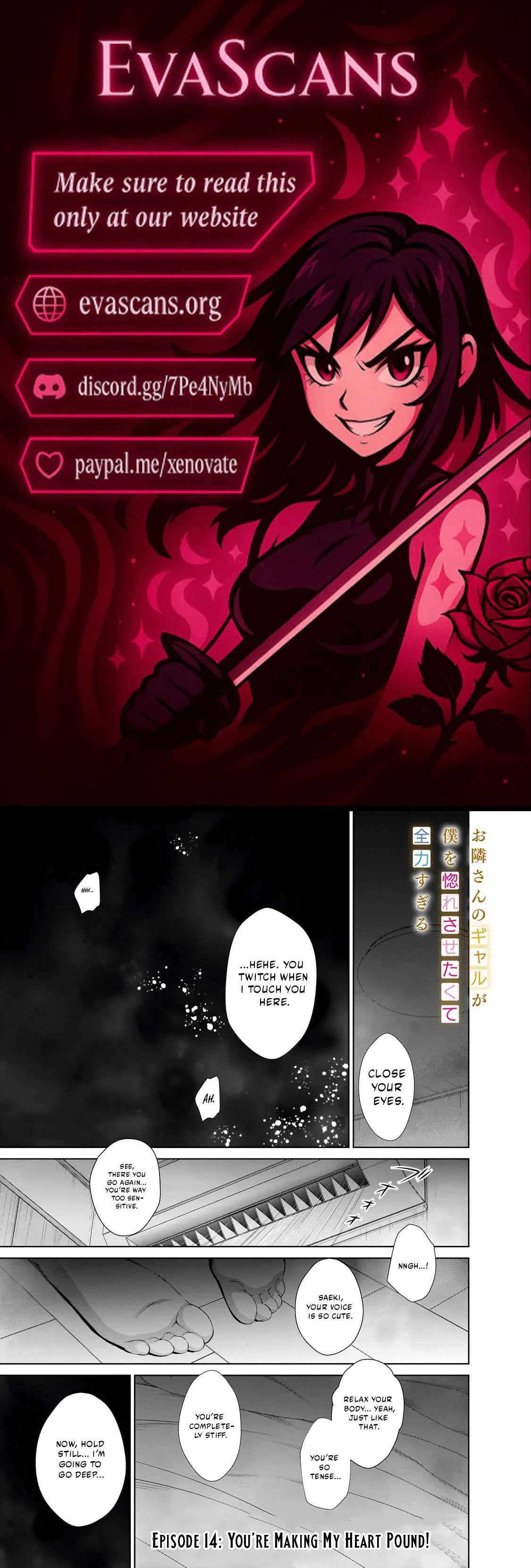 Otonari-san no gyaru ga boku o hore sasetakute zenryoku sugiru Chapter 14 page 1