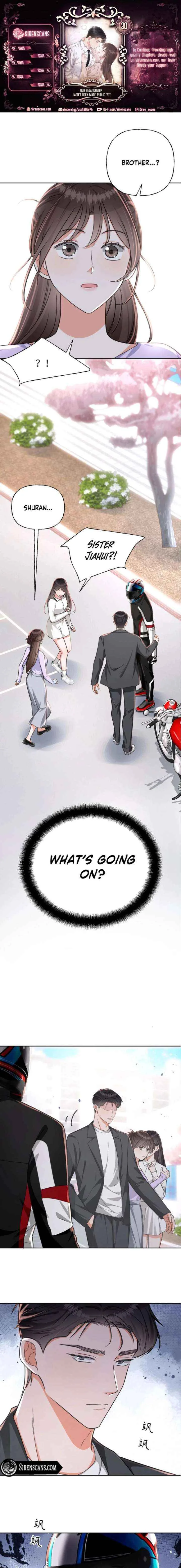 Our relationship hasn’t been made public yet Chapter 30 page 1