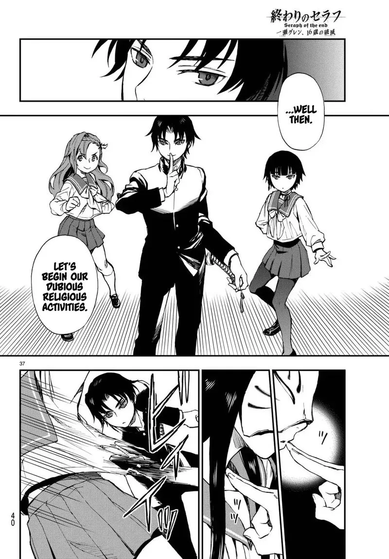 Owari no Seraph: Ichinose Guren, 16-sai no Catastrophe Chapter 1 page 38