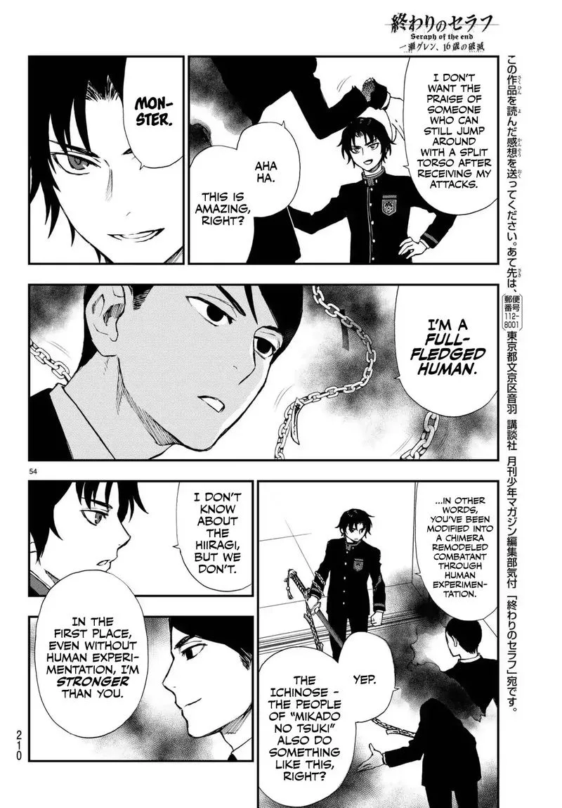 Owari no Seraph: Ichinose Guren, 16-sai no Catastrophe Chapter 2 page 54
