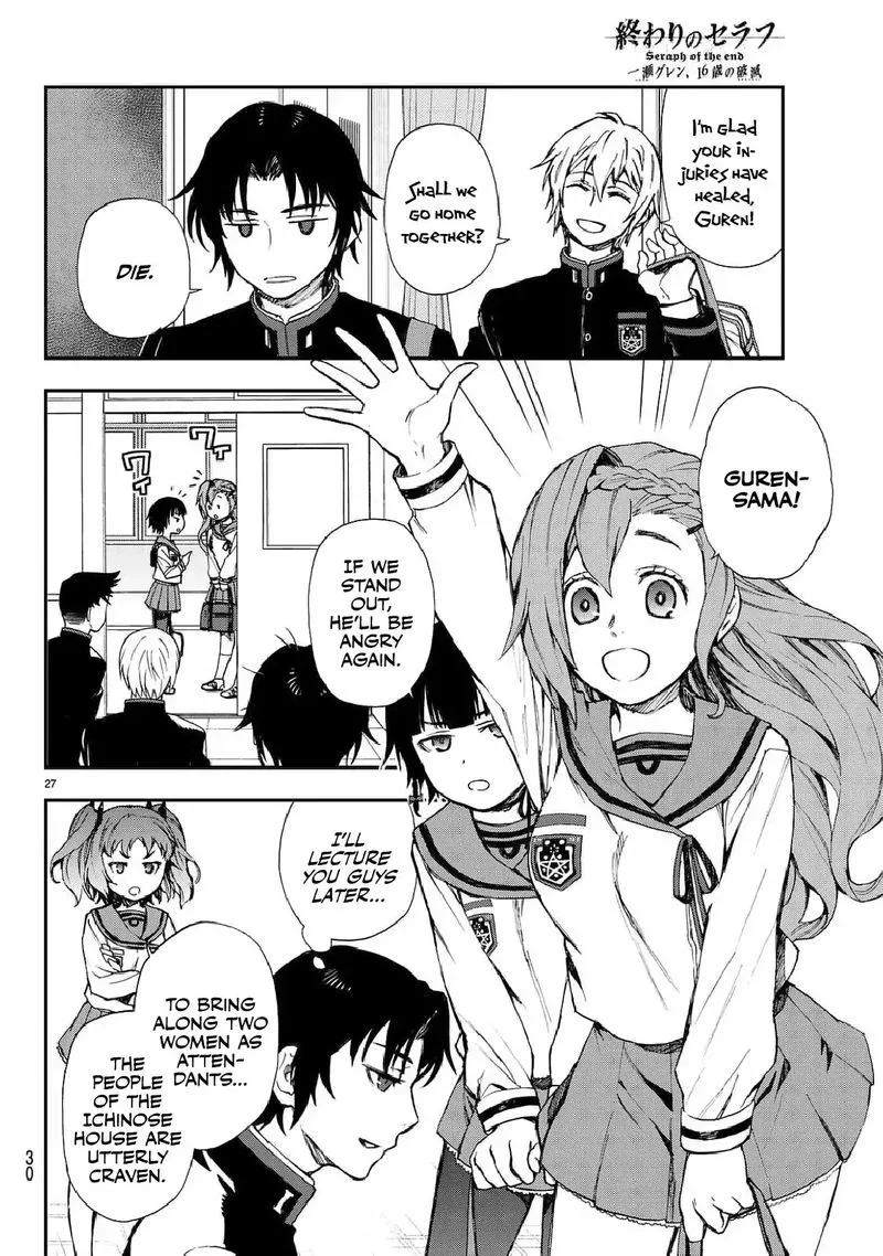 Owari no Seraph: Ichinose Guren, 16-sai no Catastrophe Chapter 3 page 28