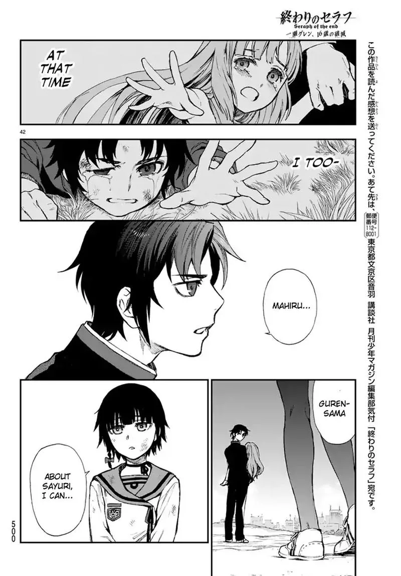 Owari no Seraph: Ichinose Guren, 16-sai no Catastrophe Chapter 4 page 42