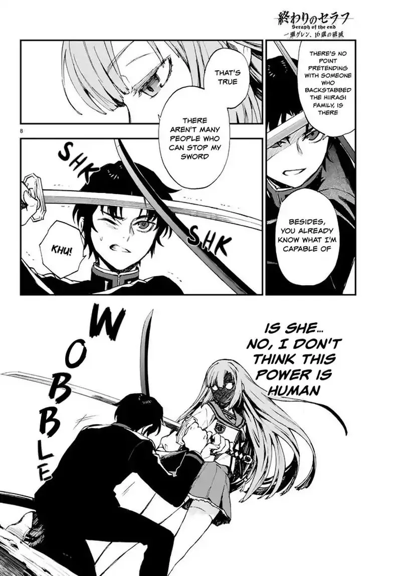 Owari no Seraph: Ichinose Guren, 16-sai no Catastrophe Chapter 6 page 8