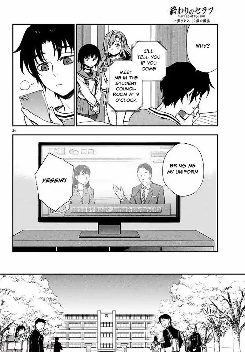 Owari no Seraph: Ichinose Guren, 16-sai no Catastrophe Chapter 9 page 24