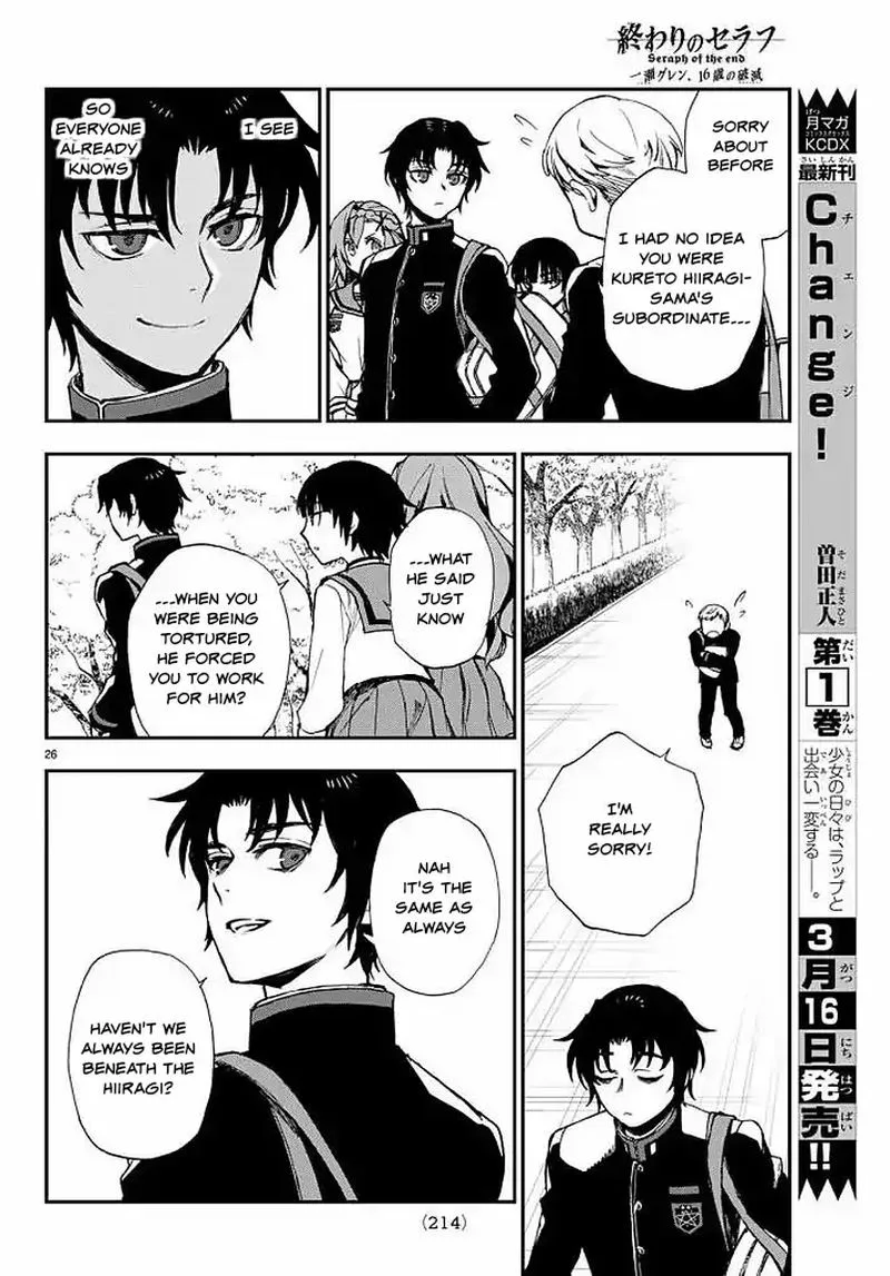 Owari no Seraph: Ichinose Guren, 16-sai no Catastrophe Chapter 9 page 26
