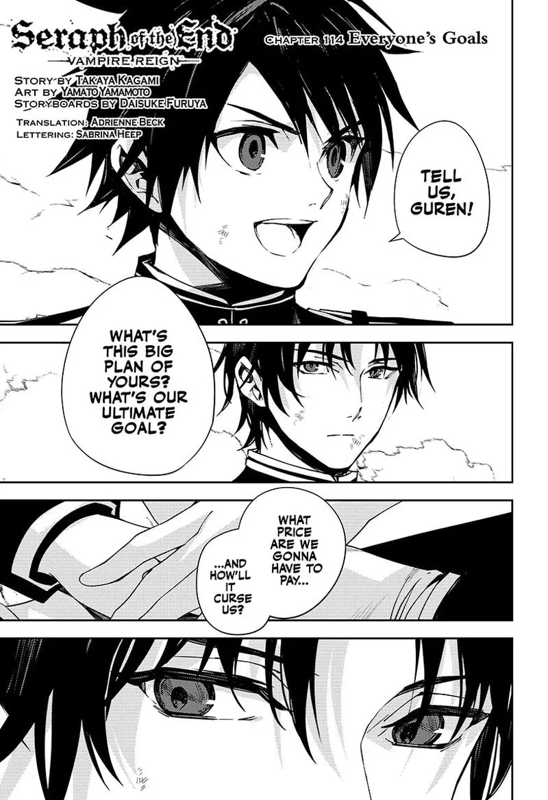 Owari no Seraph Chapter 114 page 1