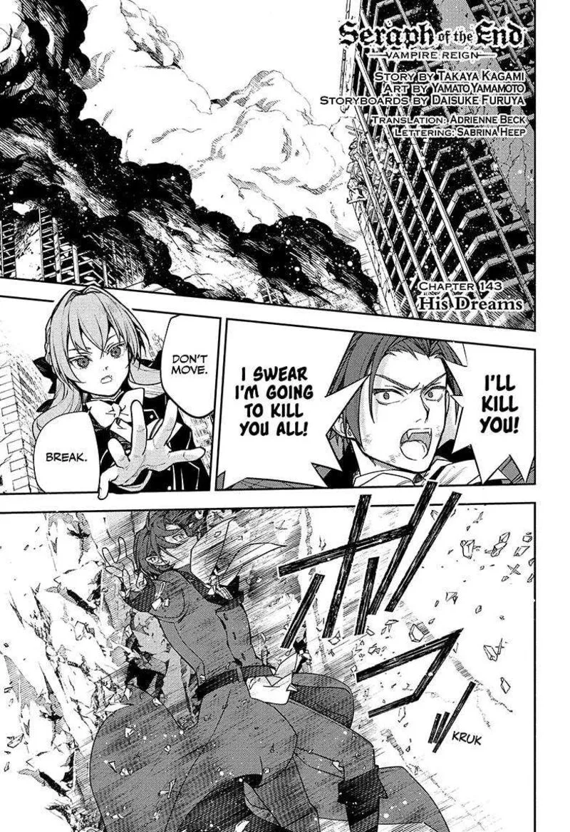 Owari no Seraph Chapter 143 page 1