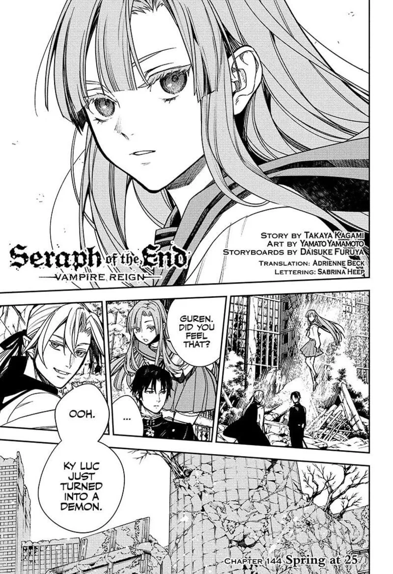 Owari no Seraph Chapter 144 page 1
