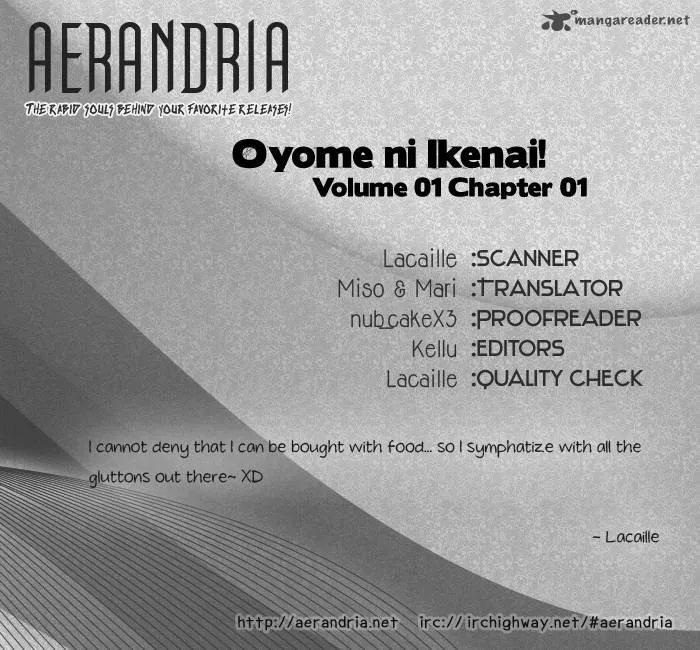 Oyome ni Ikenai! Chapter 1 page 3