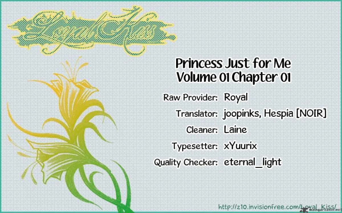 Personalized Princess Chapter 1 page 1