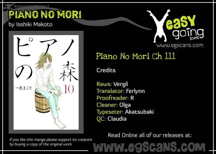 Piano no Mori Chapter 111 page 1